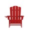 Merrick Lane Nassau Adirondack Chair with Cup Holder, Weather Resistant HDPE Adirondack Chair